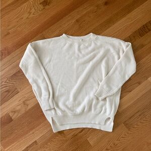 Emerson Fry Ivory Organic Cotton Knit Sweater